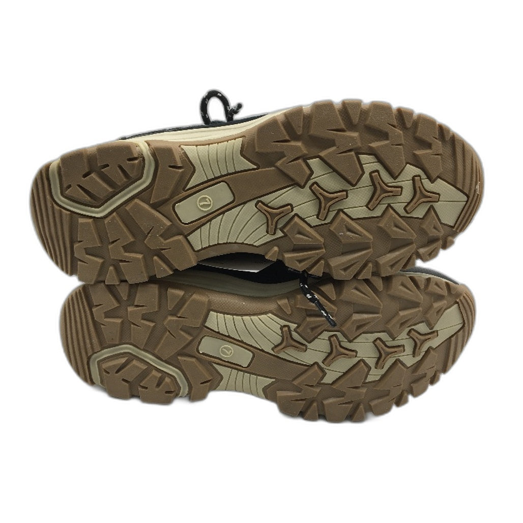 Crane Hiking Low Cut Lace Up Black Leather Upper Sneaker Shoes Ladies Size 7 NEW