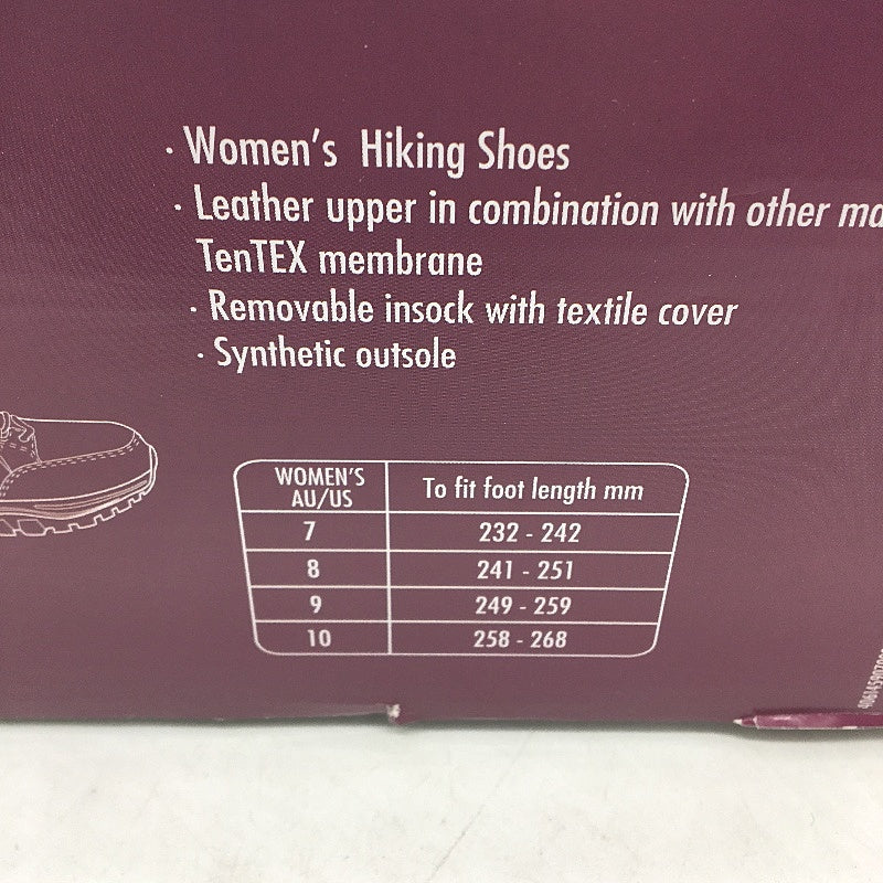 Crane Hiking Low Cut Lace Up Black Leather Upper Sneaker Shoes Ladies Size 7 NEW