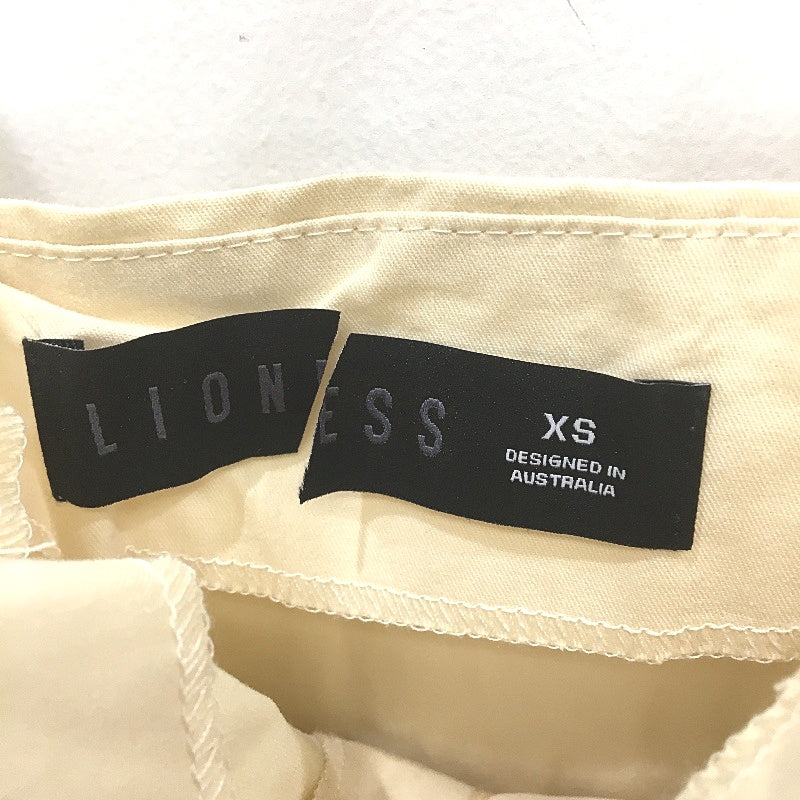 Lioness Honey Corset Cream Hook Eye Pleated Mini Dress Ladies Size XS NEW