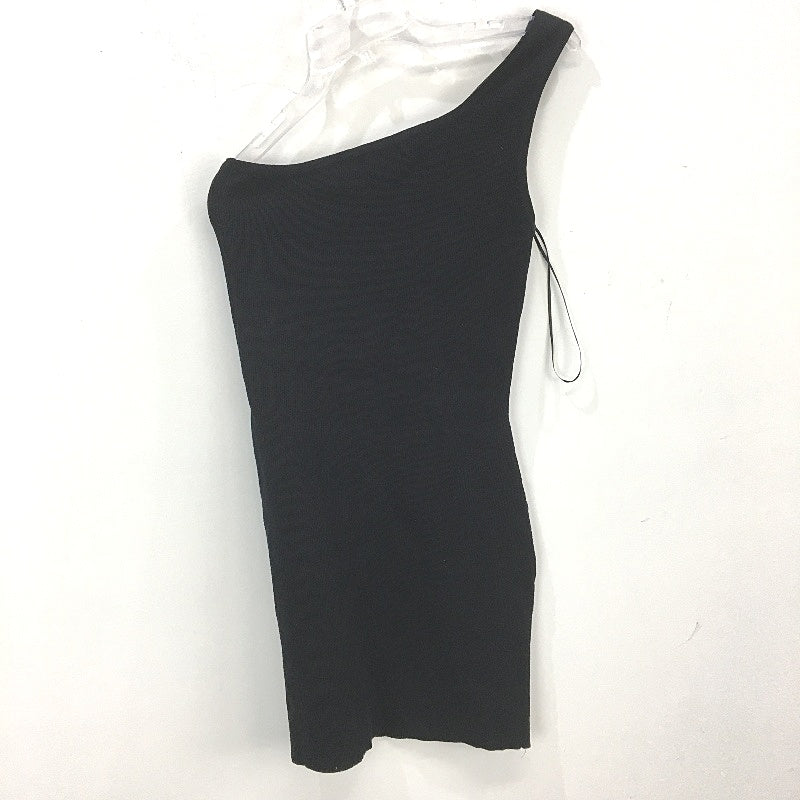 General Pants Luxe Knitted One Shoulder Black Mini Dress Ladies Size Small NEW