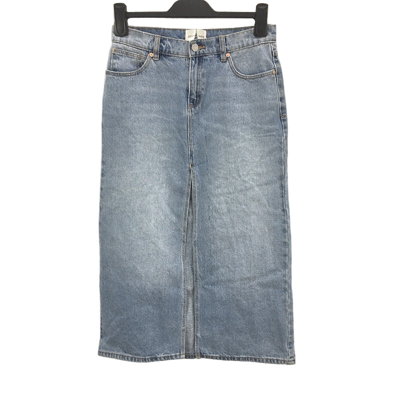 Abrand Jeans A 99 Low Rise Denim Pale Blue Maxi Skirt Ladies Size AU 6 / 24 NEW