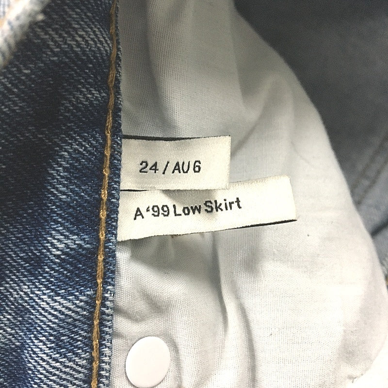 Abrand Jeans A 99 Low Rise Denim Pale Blue Maxi Skirt Ladies Size AU 6 / 24 NEW