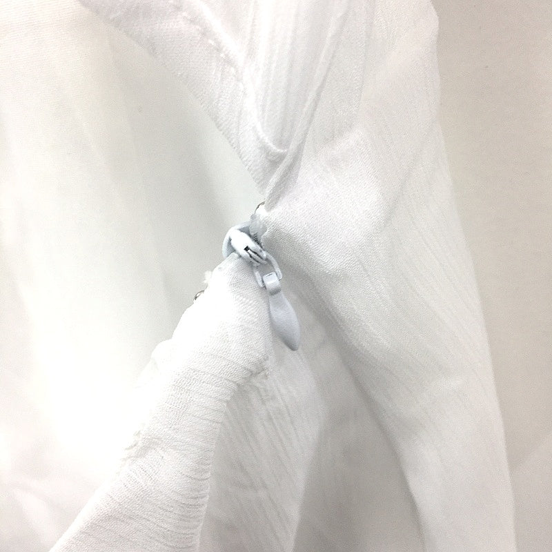 Sndys Riviera Sheer White Ruffle Long Sleeve Mini Dress Ladies Size AU 10 NEW