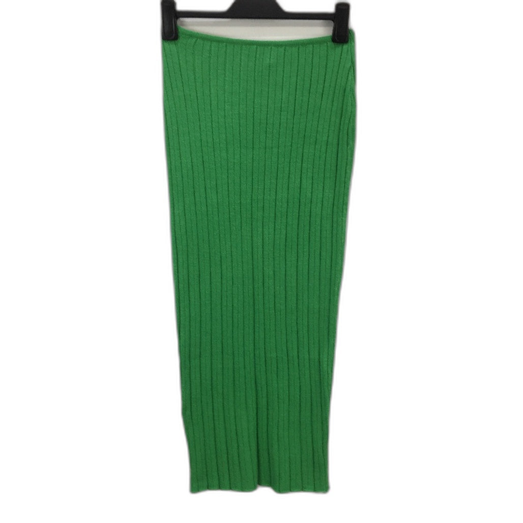 Sndys Everyday Baha Green Soft Stretch Ribbed Maxi Skirt Ladies Size Small NEW