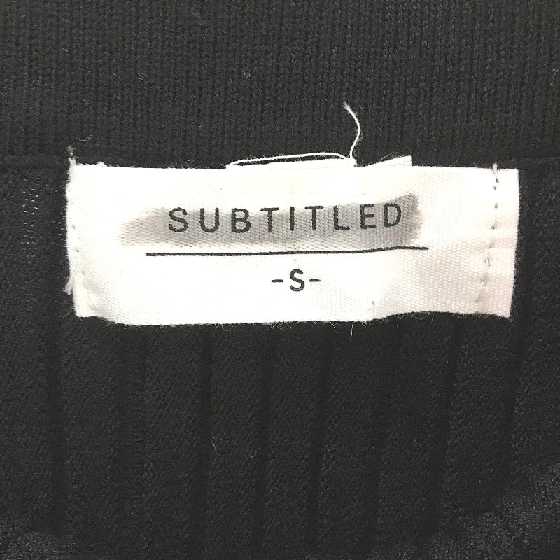 Subtitled Bonnie Rib Knit Black Mid Rise Maxi Skirt Ladies Size Small NEW