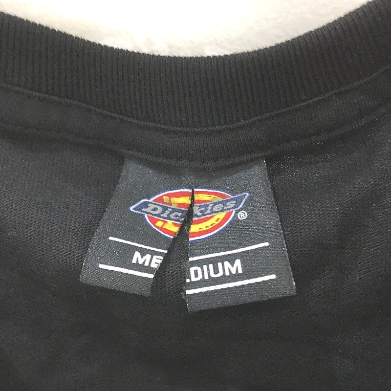 Dickies Fire Boy Logo Print Cut Sleeve Black Muscle Tee Mens Size Medium NEW