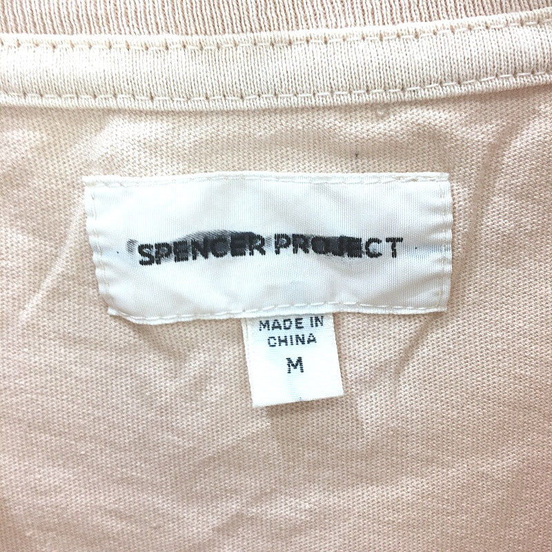 Spencer Project Jeans Peach Pink Short Sleeve Shirt Mens Size Medium NEW