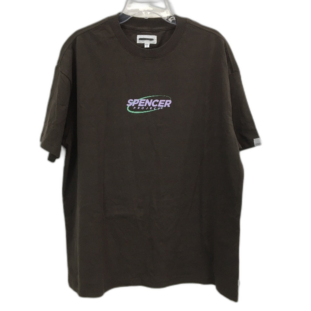 Spencer Project Nitro Brown Graphic Logo Cotton T-Shirt Mens Size XL NEW