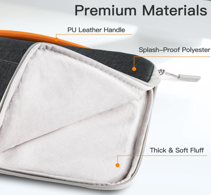 JETech Laptop Sleeve 13.3 Inch Macbook Protector Carry Case With Handle & Pocket