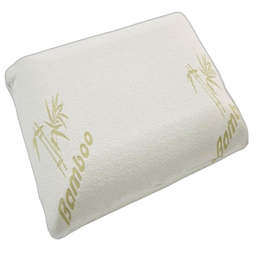Tontine Comfortech Memory Foam Pillow Medium Height Firm Support Bamboo Cover