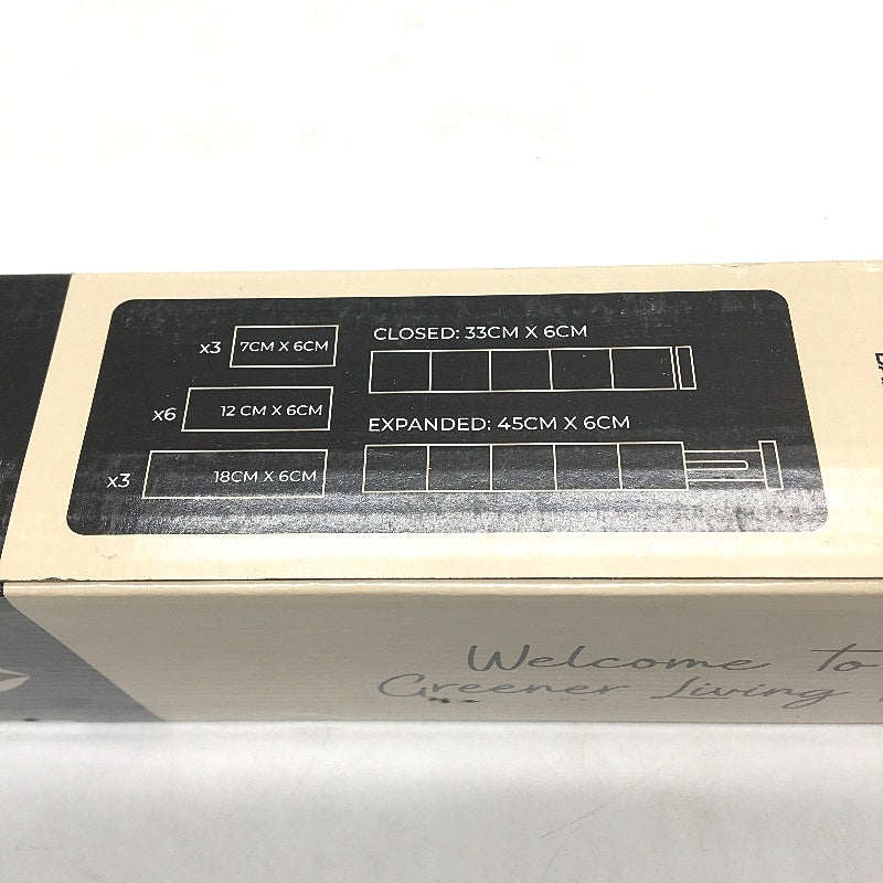 Greener Living Drawer Dividers Kitchen Drawer Organiser Bamboo Adjustable Tan