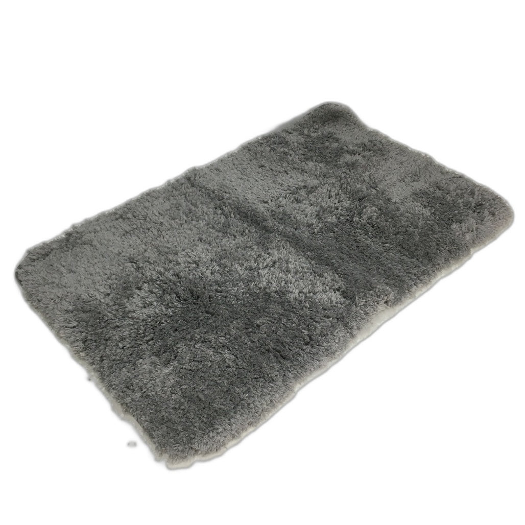 Bathroom Rug Grey Bath Mat Soft Non-Slip Absorbent 20 x 30 Inch