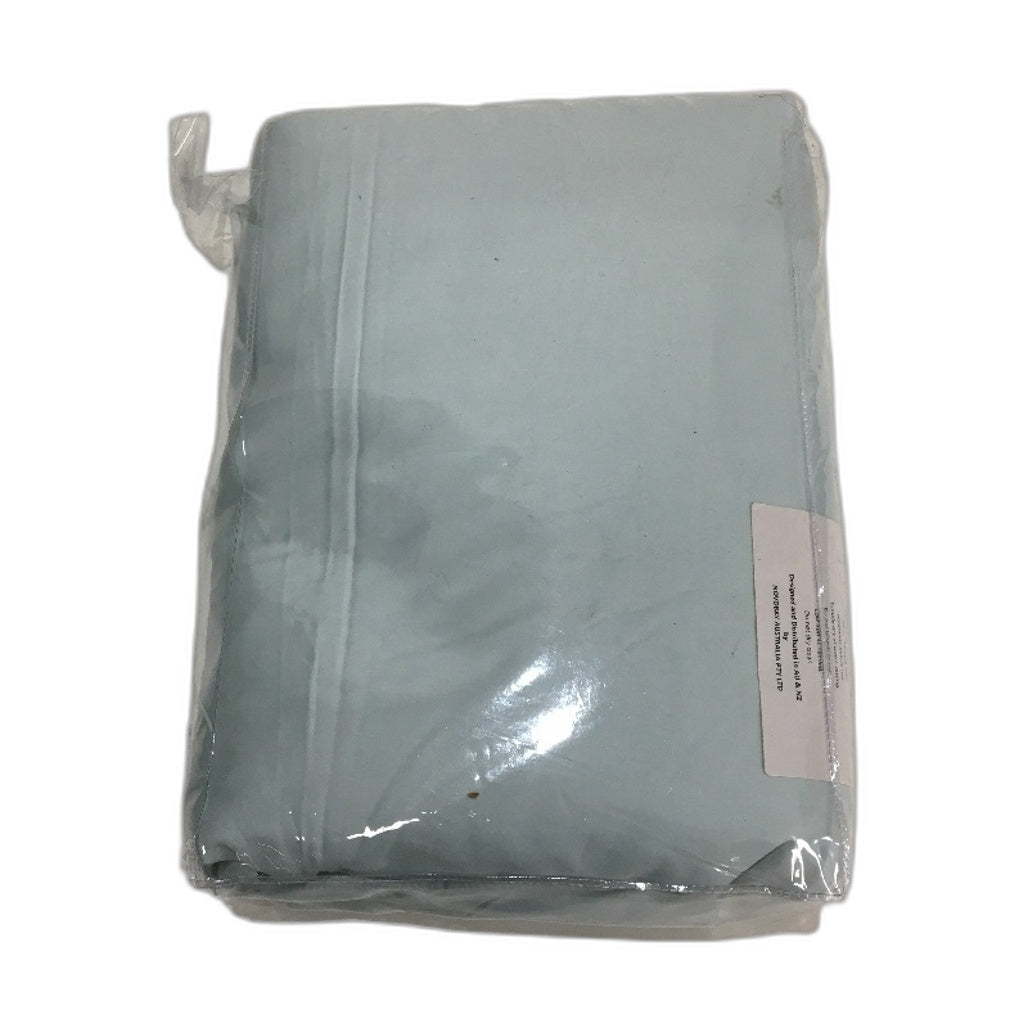 Linenova 500TC Light Blue Combed Cotton Quilt Cover Set Super King