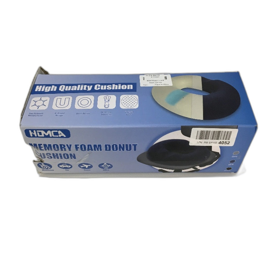 Homca Mesh Donut Seat Cushion Pressure Relief Firm Memory Foam Pillow Black