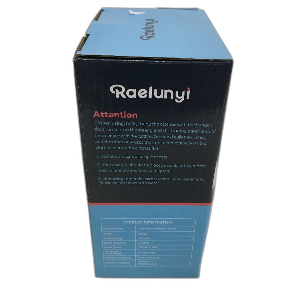 Raelunyi Handheld Garment Steamer Foldable Travel Clothing Steamer