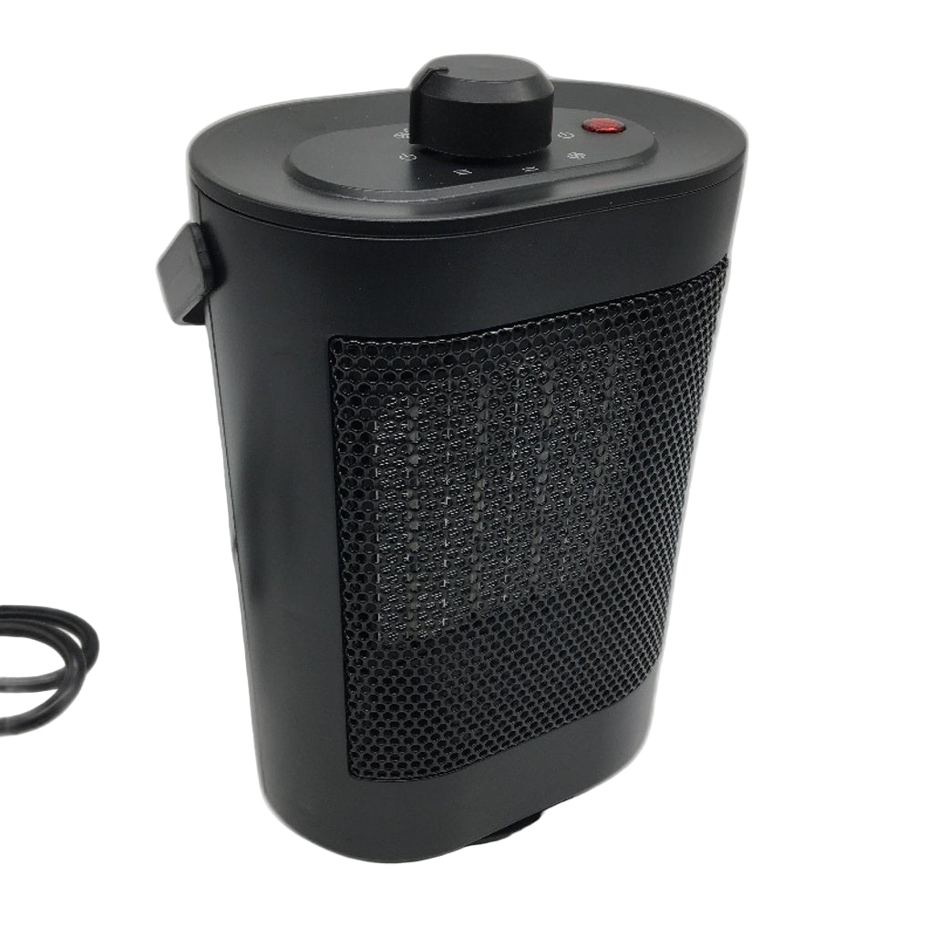 Portable Fan Heater YND-900F/D Black Space Heater With Handle
