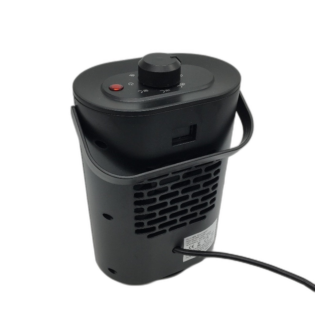 Portable Fan Heater YND-900F/D Black Space Heater With Handle