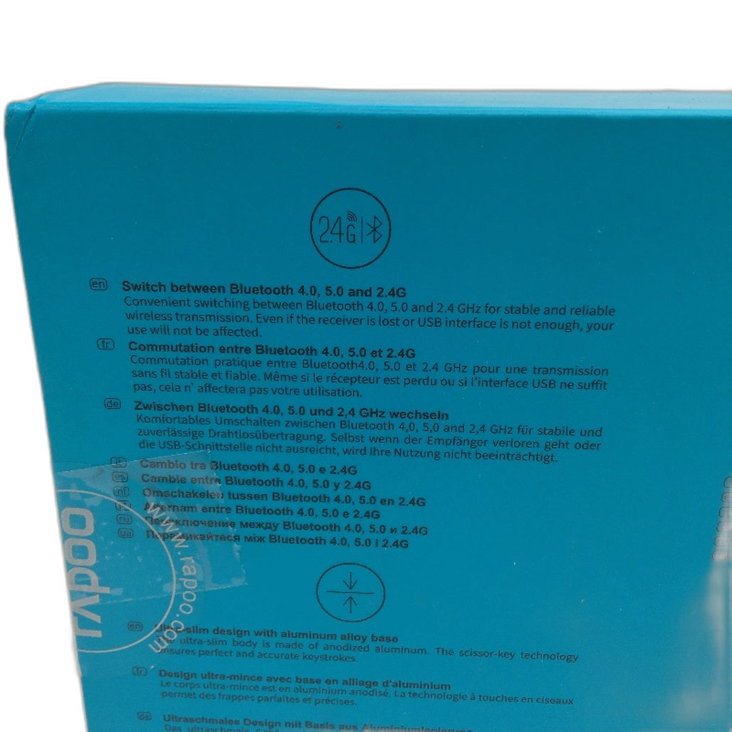 Rapoo 9360M Ultra Thin Smooth Wireless Keyboard & Mouse Set Combo Black