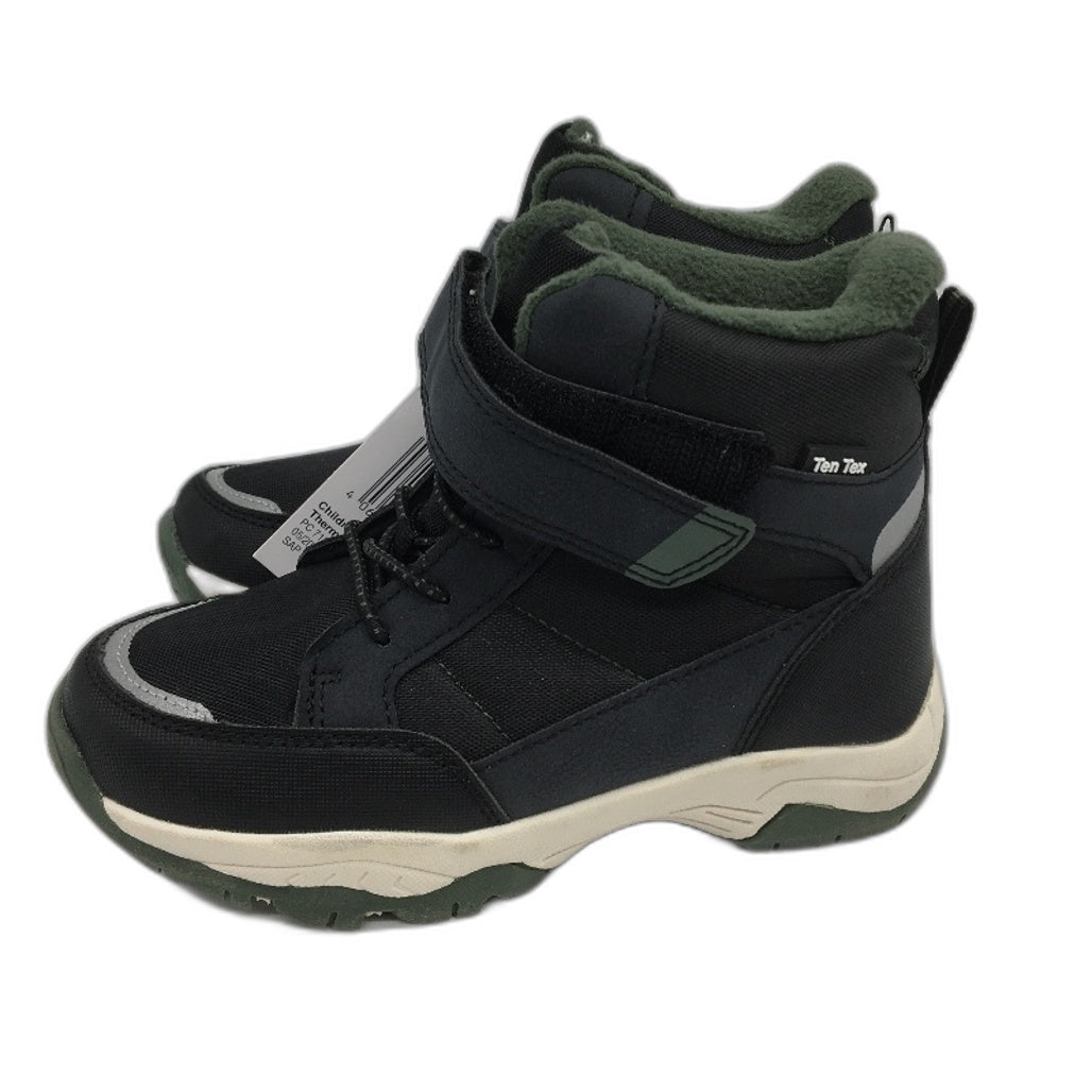 Crane Snow Extreme Thermoboots Fleece Lined Elastic Lace Black Childs Sze 12 NEW