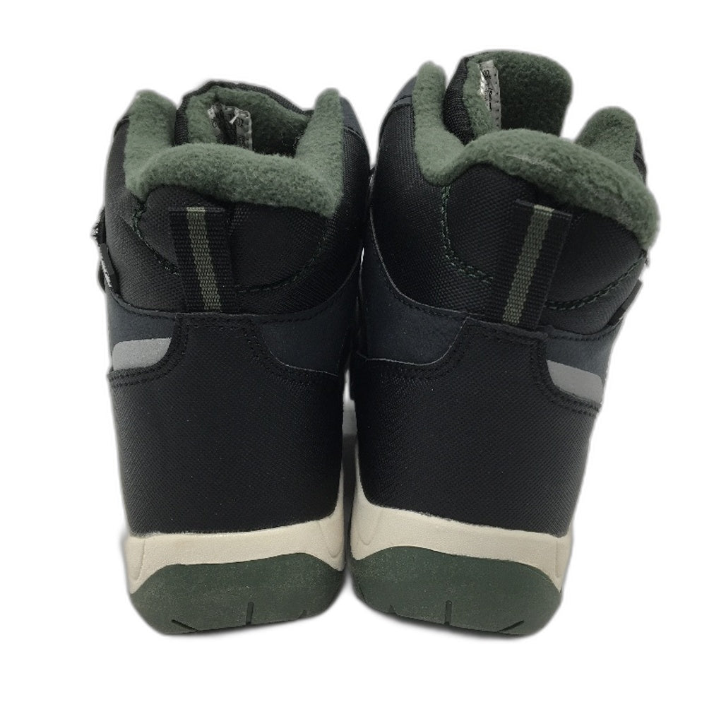 Crane Snow Extreme Thermoboots Fleece Lined Elastic Lace Black Childs Sze 12 NEW