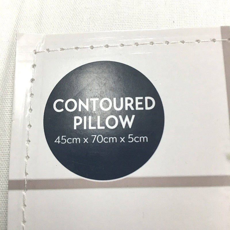 Kirkton House Adjustable Memory Foam Pillow Removable Cotton Cover Contoured NEW