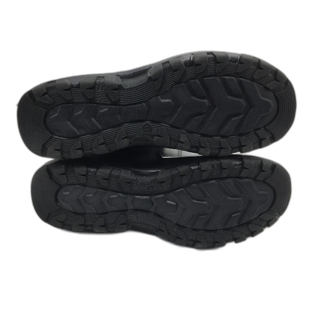 Crane Hiking Low Cut Leather Upper Lace Up Black Sneaker Shoes Mens Size 11 NEW