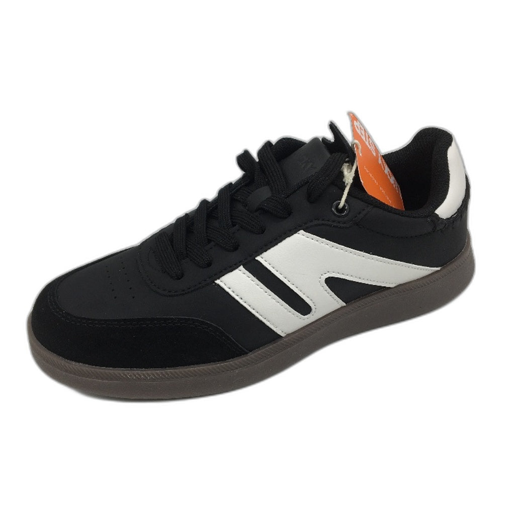 Lucky Step Black Leather Memory Foam Biotech Sneakers Ladies Size US 8.5 NEW