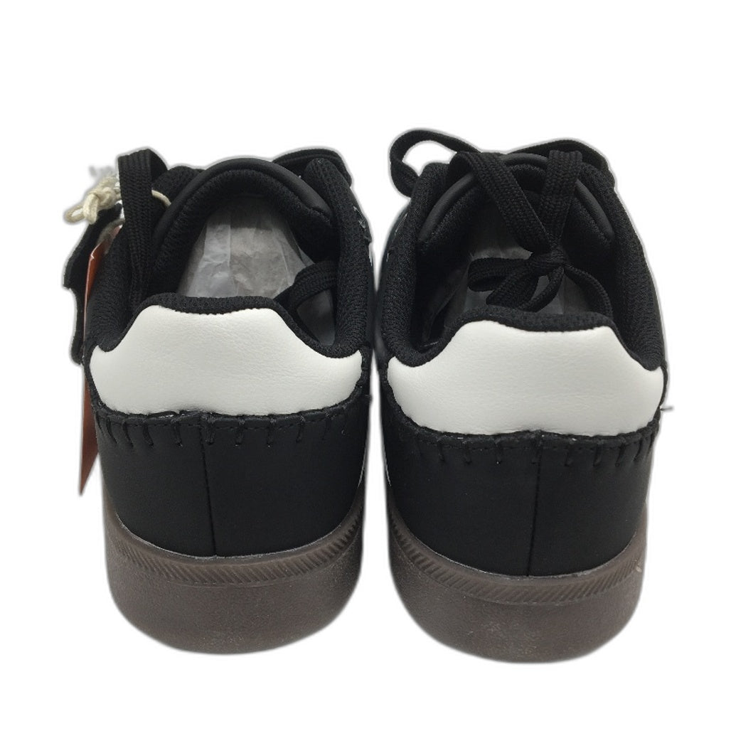 Lucky Step Black Leather Memory Foam Biotech Sneakers Ladies Size US 8.5 NEW