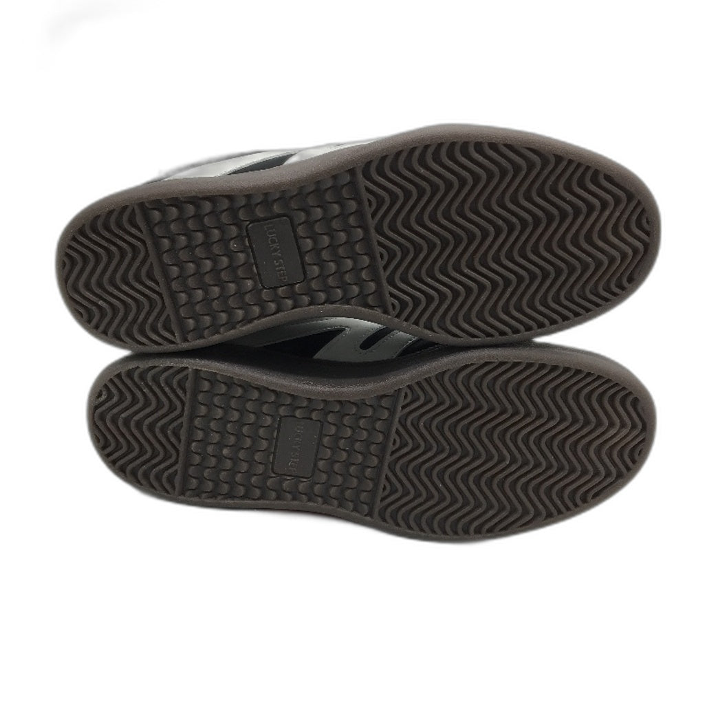 Lucky Step Black Leather Memory Foam Biotech Sneakers Ladies Size US 8.5 NEW