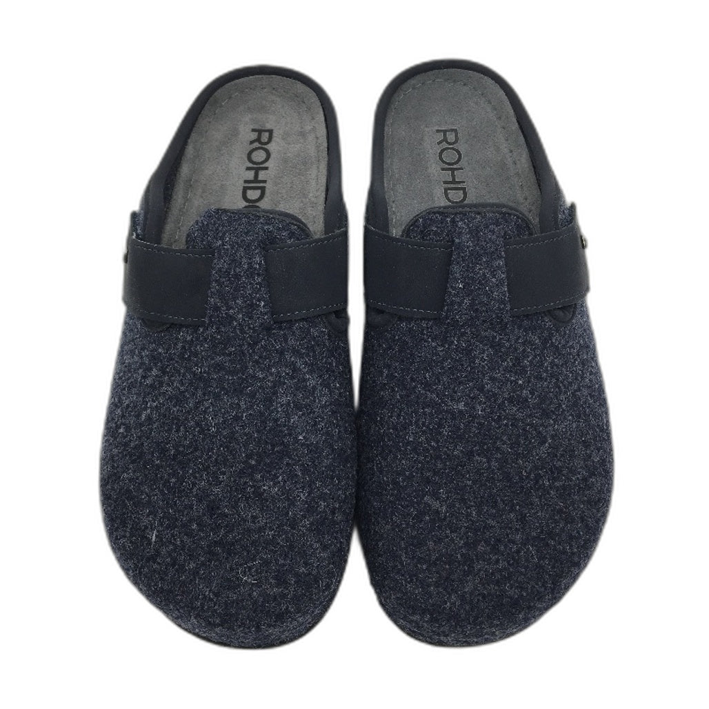Rohde Ocean Blue Rodigo-h Open Back Slipper With Fastener Size US 10.5 EU 44 NEW