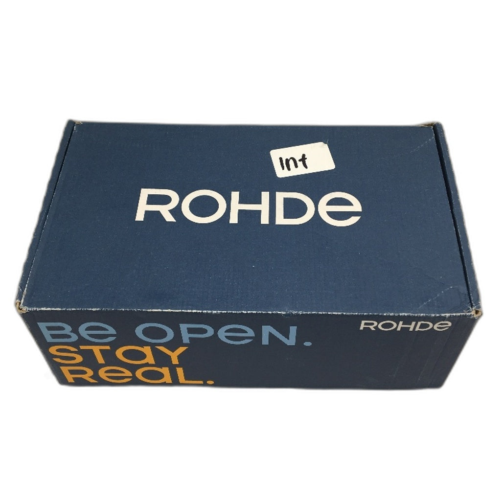 Rohde Ocean Blue Rodigo-h Open Back Slipper With Fastener Size US 10.5 EU 44 NEW