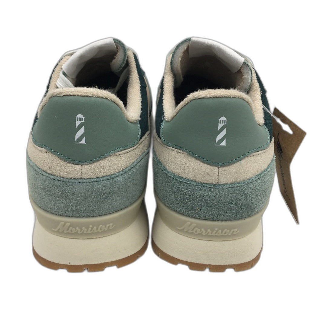 Morrison Detroit Faux Suede Green Tones Retro Sneakers Mens Size EU 41 NEW