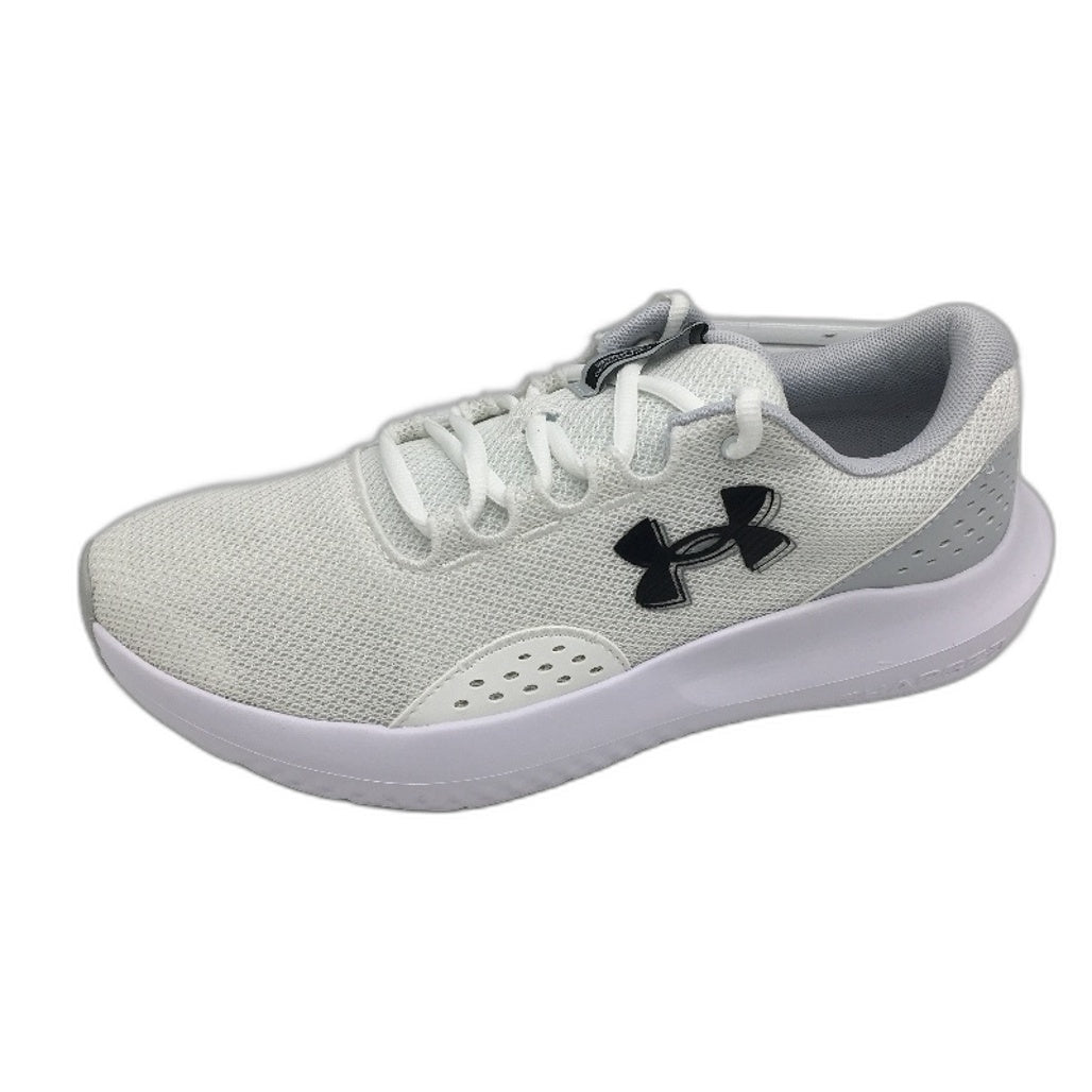Under Armour White Grey UA Charged Surge 4 Sneakers Mens Size US 8 EU 41 NEW
