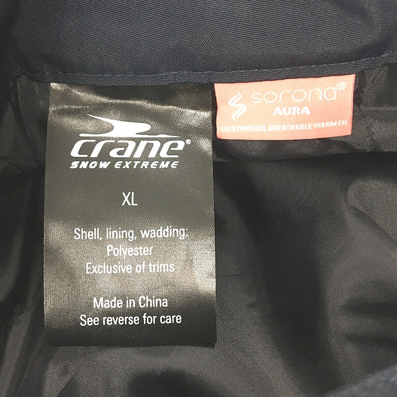 Crane Performance Waterproof Breathable Snowboard Pants Blk/Nvy Mens Size XL NEW
