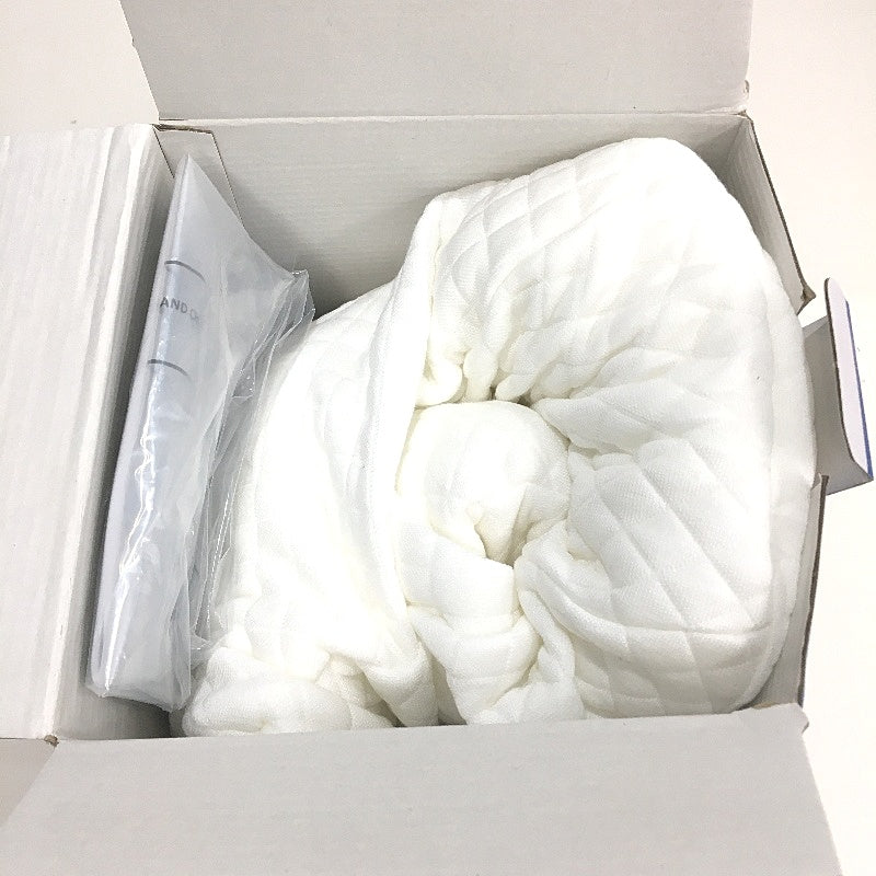 Homca Breathable Cervical Memory Foam Core Contour Neck Pillow White NEW