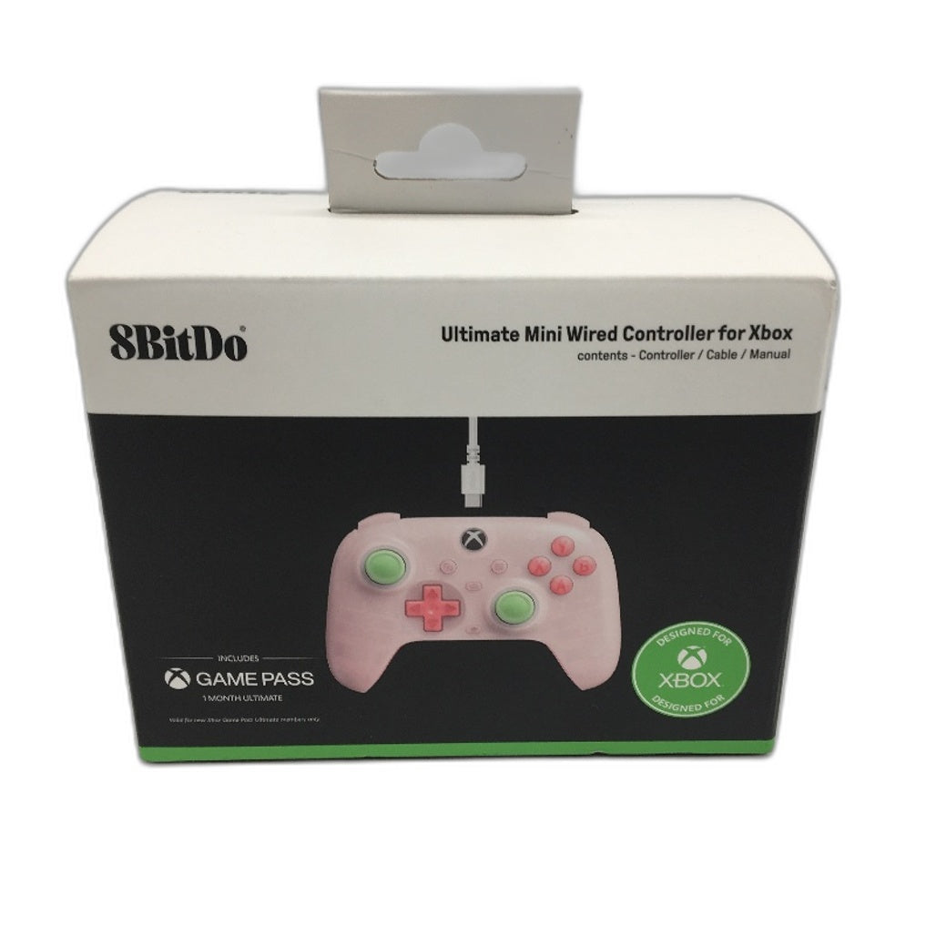 8BitDo Ultimate Pink Green Lightweight Mini Wired Controller for XBOX NEW