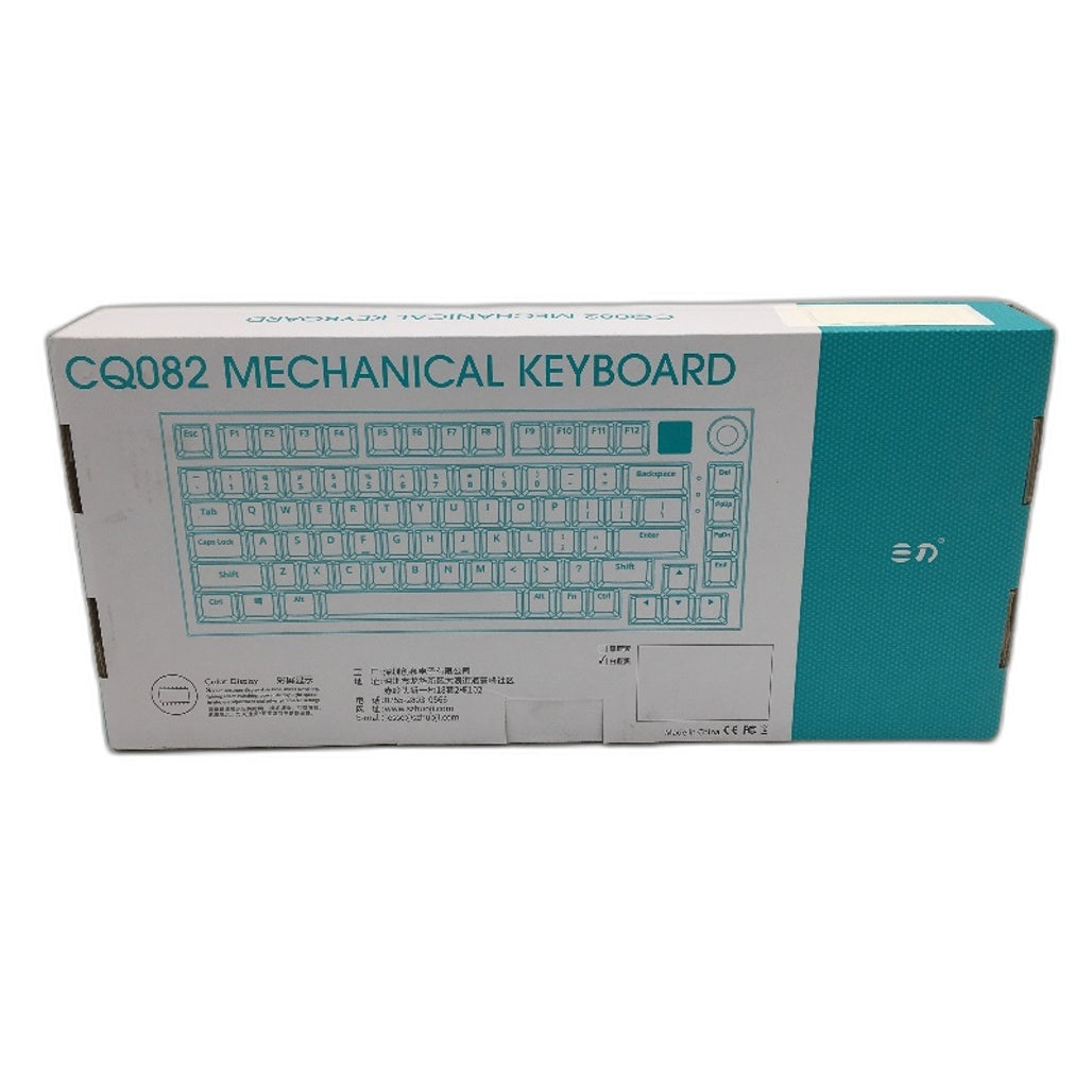 Huo Ji CQ082 75% Tri-Mode Linear Switch Mechanical Keyboard in Light Blue NEW
