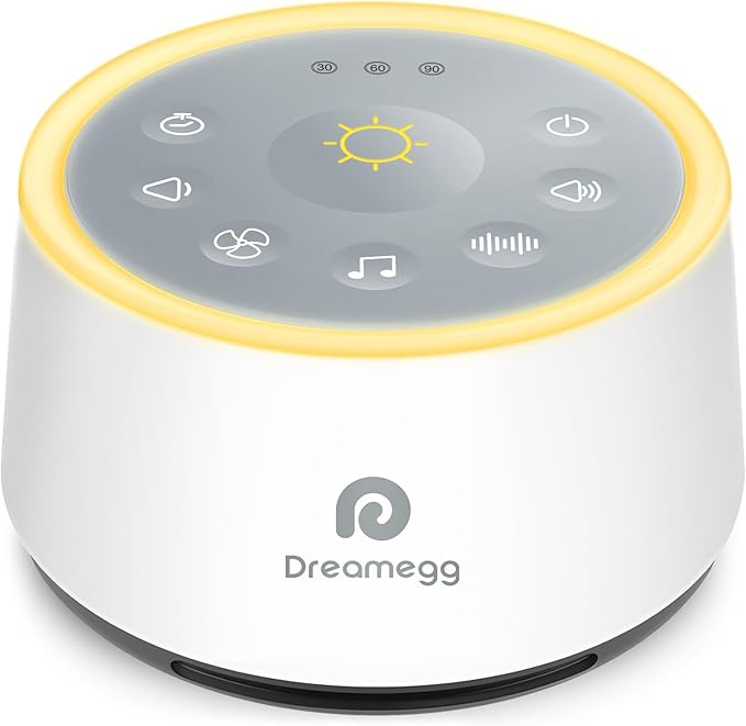 Dreamegg Classic D1 29 Ambient Sound Machine Alarm Clock in White DEMO