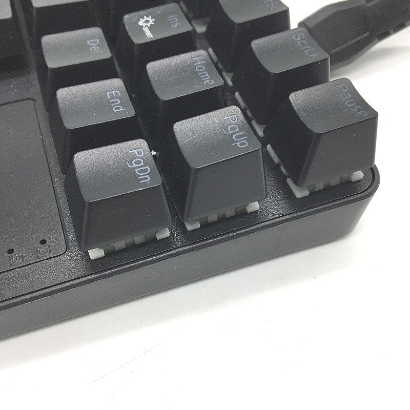 K87 87 Key Blue Switch Clicky RGB Ergonomic Black Mechanical Keyboard NEW