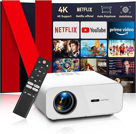 ZoomCat WhaleTV OS C12 4K Support 1080p BT Smart Home Netflix Projector DEMO