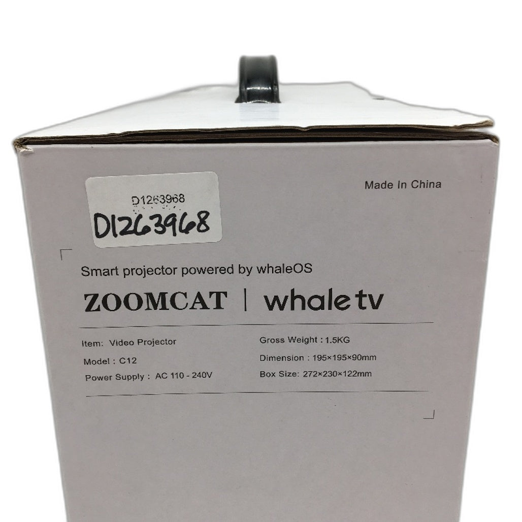 ZoomCat WhaleTV OS C12 4K Support 1080p BT Smart Home Netflix Projector DEMO
