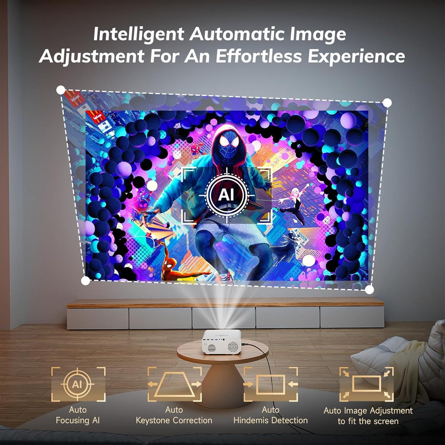 ZoomCat WhaleTV OS C12 4K Support 1080p BT Smart Home Netflix Projector DEMO