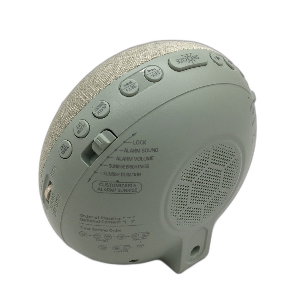 H03 Sleep-Wake Companion Sunrise Alarm Clock Sleep Sound Machine in Green NEW