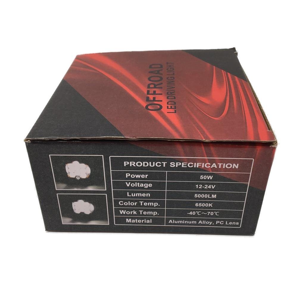 Offroad 5inch 50w Amber Yellow LED Flood Driving Light Single NEW