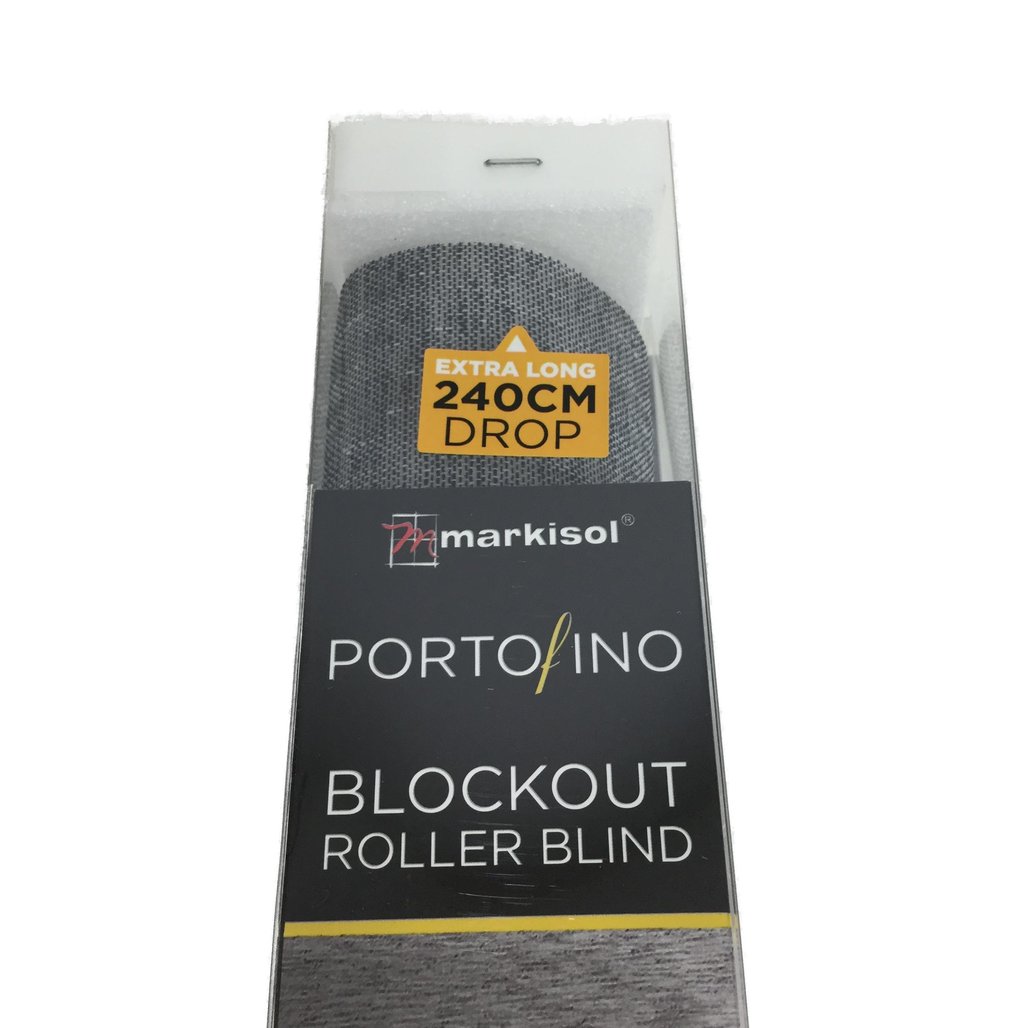 Markisol 4 Pack Portofino Blockout Roller Blinds Pepper 60 x 240cm NEW