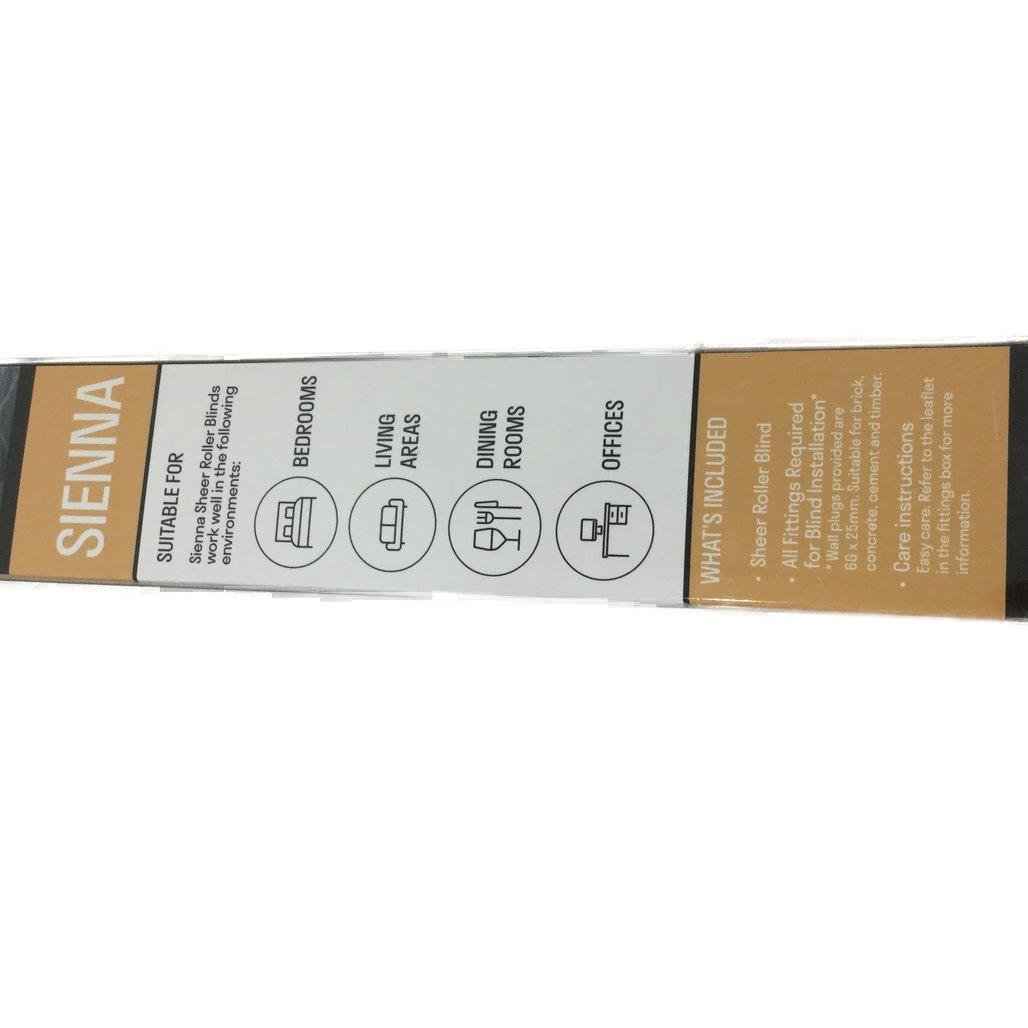 Markisol 2 Pack Sienna Sheer Roller Blinds Charcoal 60 x 210cm NEW