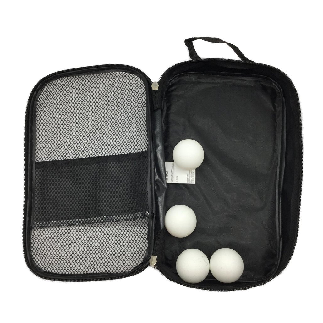 Set of 4 Red, Yellow, Blue & Navy Table Tennis Bats w/ 4 Ping Pong Balls NEW