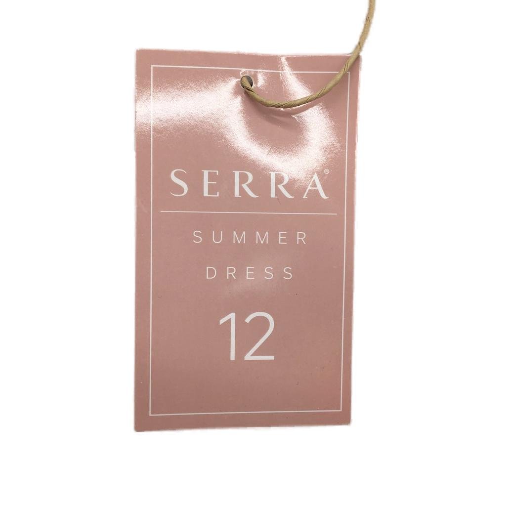 Serra Black & White Zebra Print Summer Dress Ladies Size 12 NEW