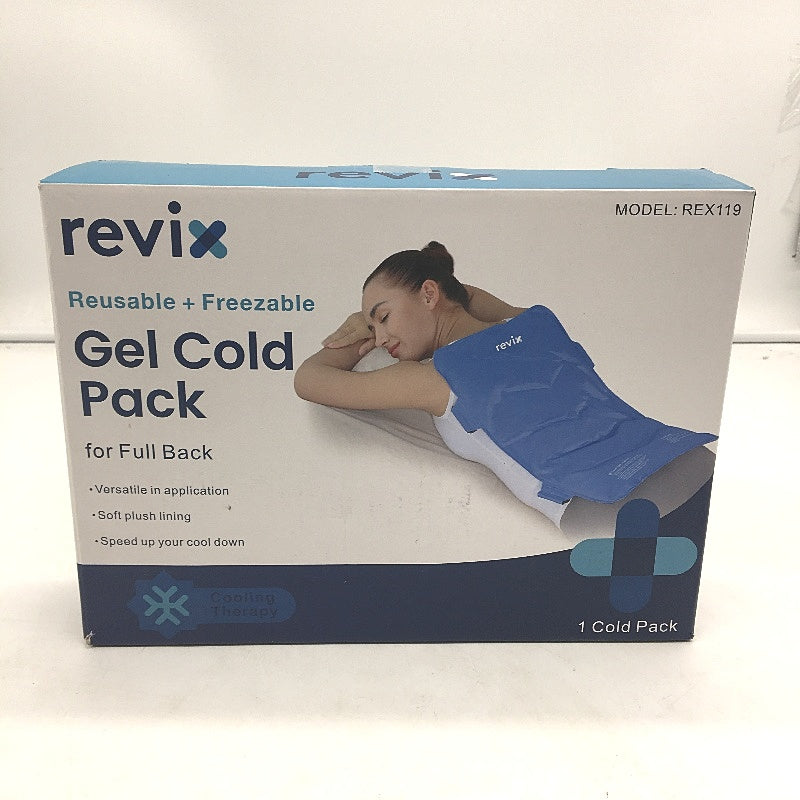 Revix Blue REX119 Full Back Reusable Freezable Cooling Therapy Gel Cold Pack NEW