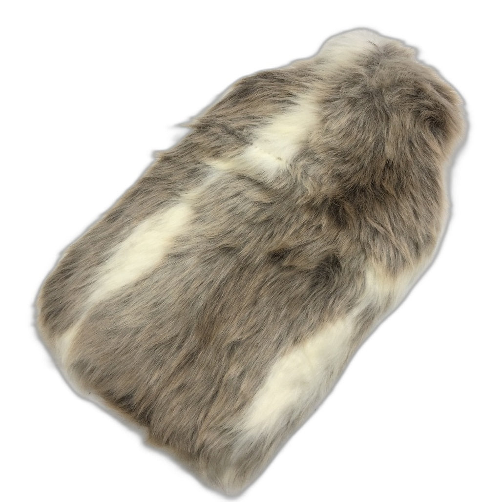 Target Warm & Soothing Hot Water Bottle &Tan Cozy Faux Fur Cover 2L NEW
